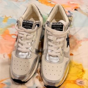 Vintage Havana Silver and White Sneakers